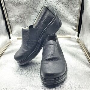 Klogs Naples Clog Shoes Womens 8W Black Slip On Nursing Comfort Slip Resistant